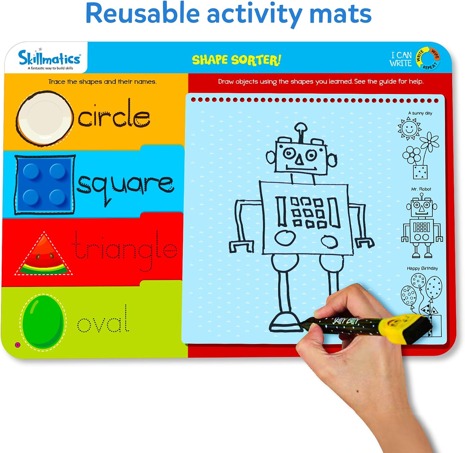 Thumbnail 2 de Skillmatics I Can Write Reusable Mats 14 Activities