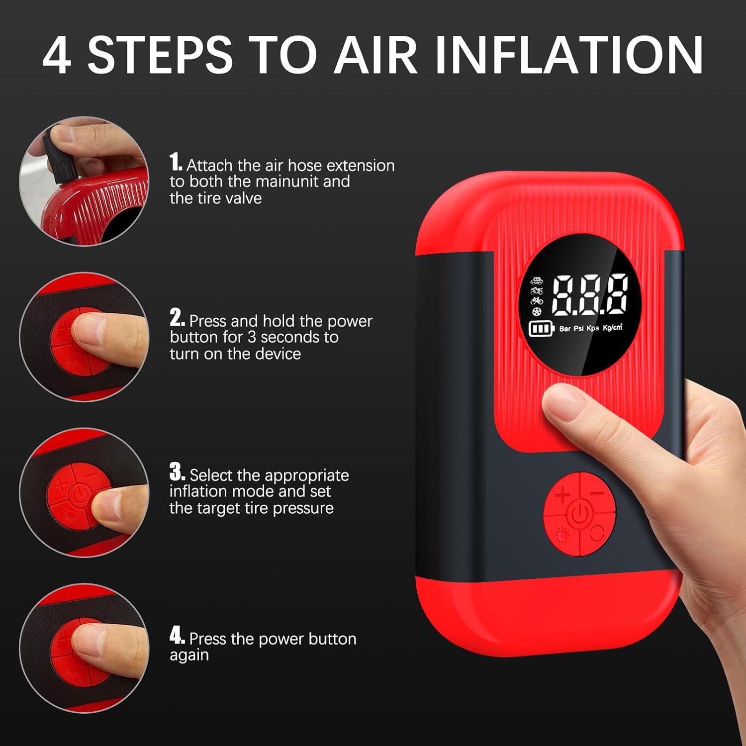 Thumbnail 6 de ApexNexus Tire Inflator Air Compressor