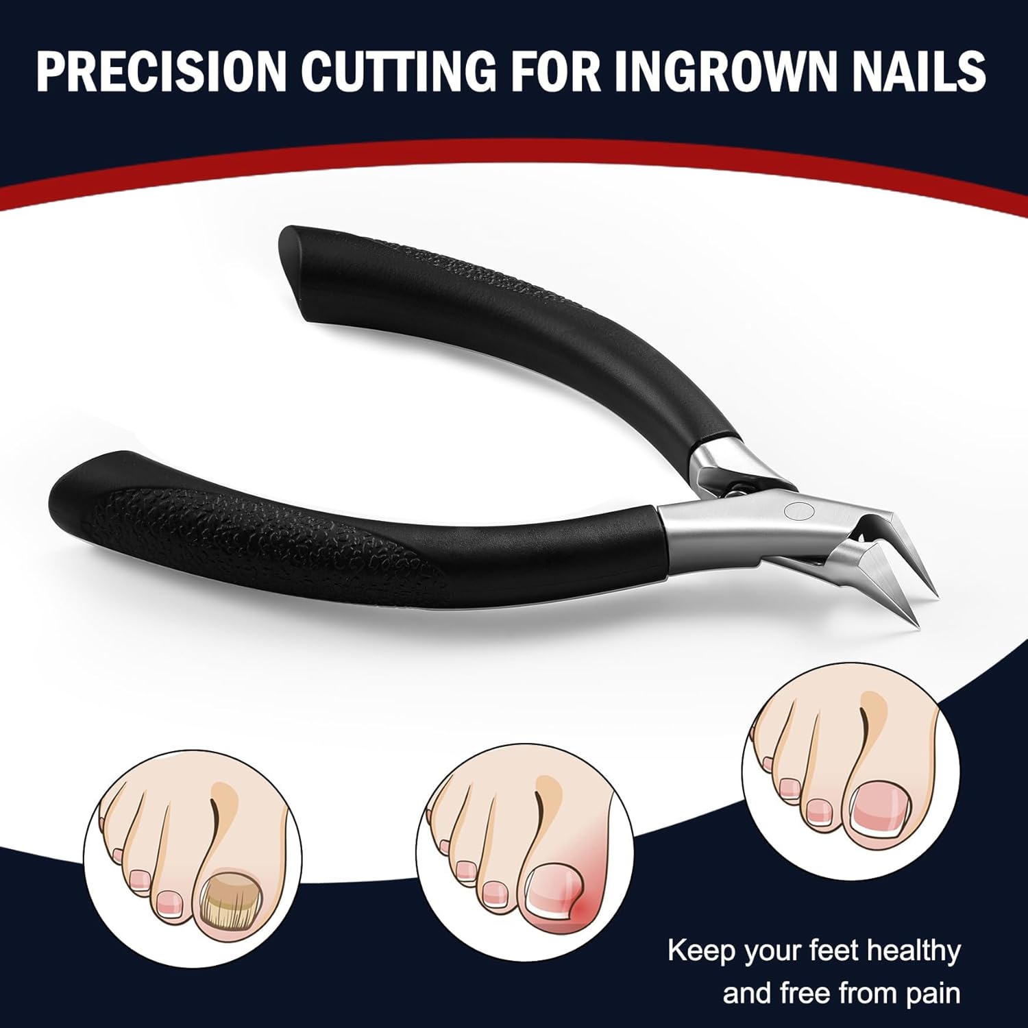 Detalle de FVION Toenail Clippers for Ingrown Toenail ✂