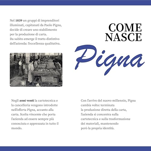 Detalle de Pigna Confezione 5 Maxi Quaderni Spiralati A4 MONOCROMO – 5M quadretti 5mm, no fori, microperforazione