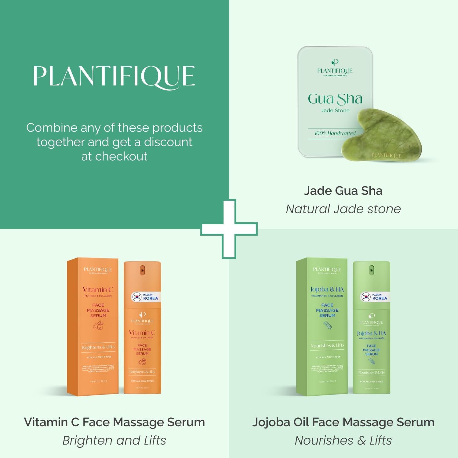 Detalle de Plantifique Gua Sha Facial Tools ⚙