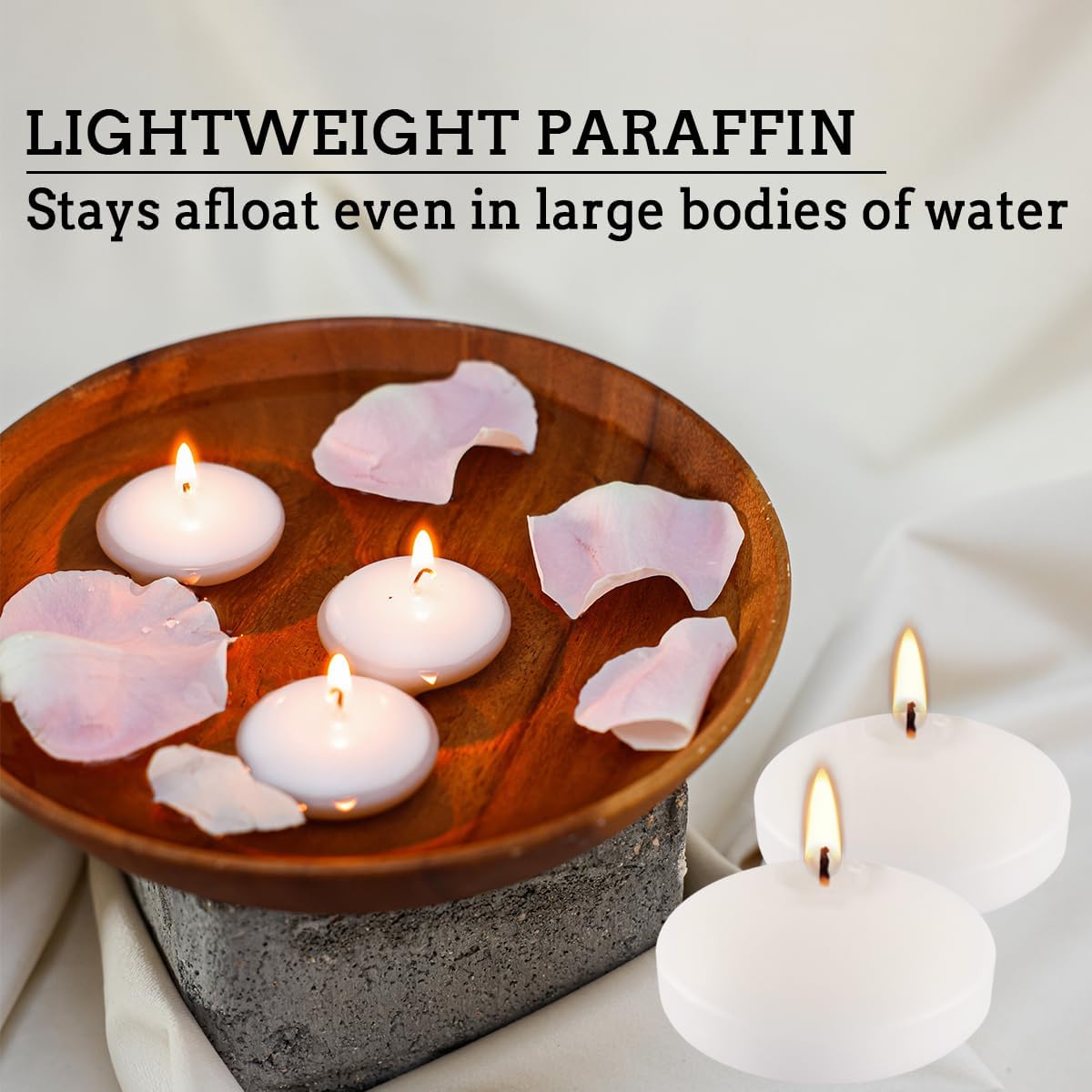 Thumbnail 5 de CLTNIKET fltc243 Floating Candles, 3-inch White, 8–10-Hour Burn
