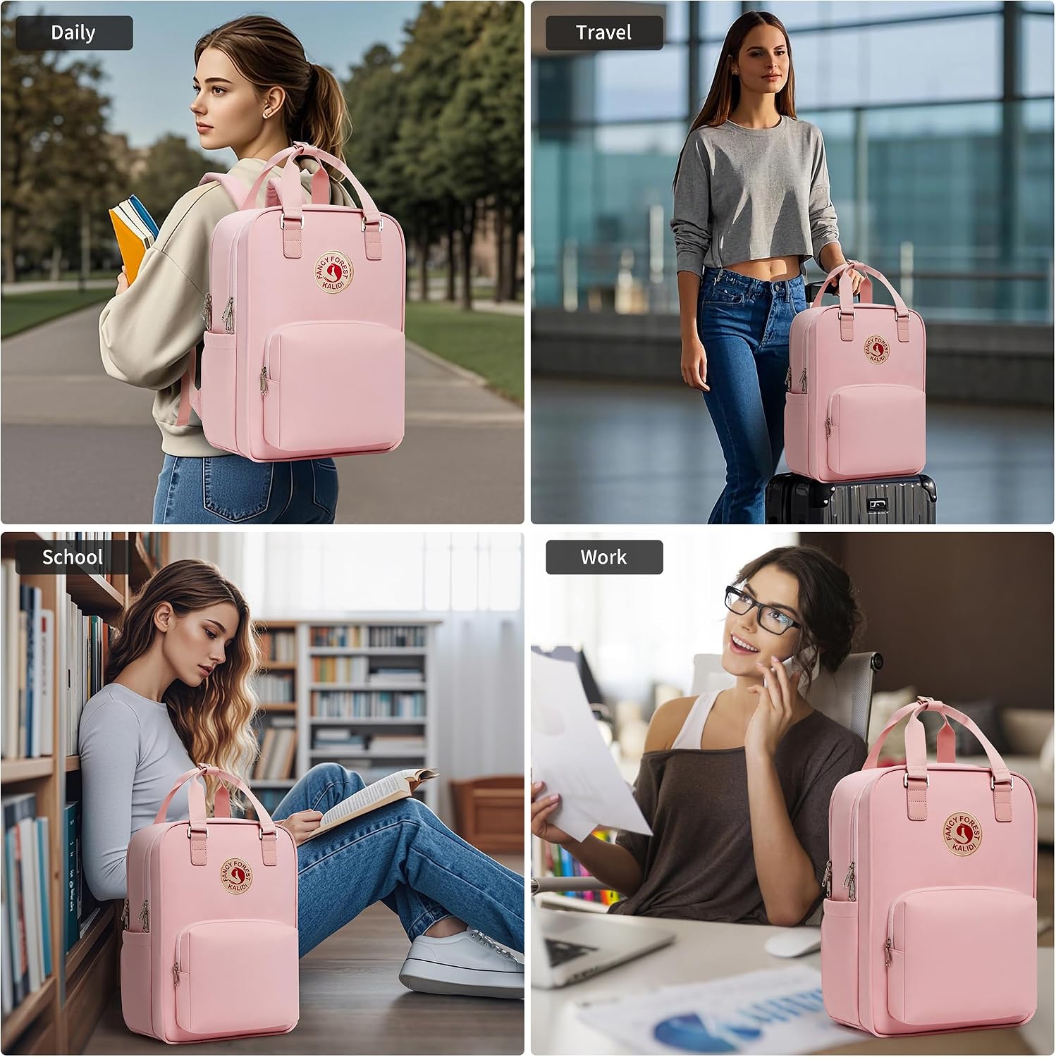 Thumbnail 6 de KALIDI Unisex Lightweight Backpack 15 inch