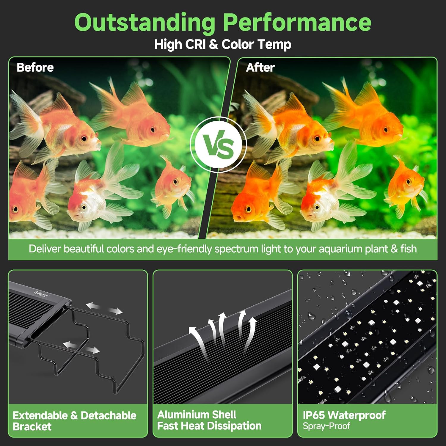 Thumbnail 6 de hygger Aquarium Beleuchtung 46W (90-105CM)