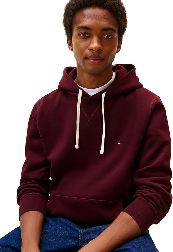 Detalle de Tommy Hilfiger Hoodie Seasonal Fleece Rojo M