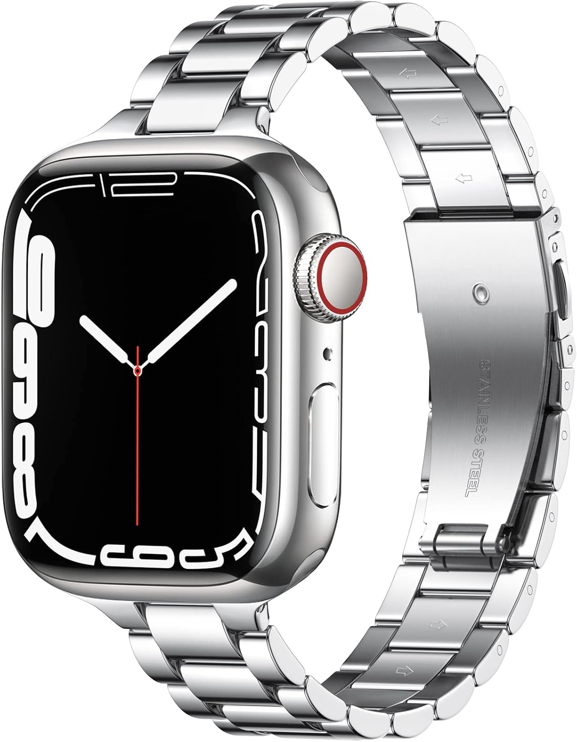 Detalle de Wepro Stainless Steel Bracelet for Apple Watch (38/40/41/42/44/45 mm) — Slim Business Strap