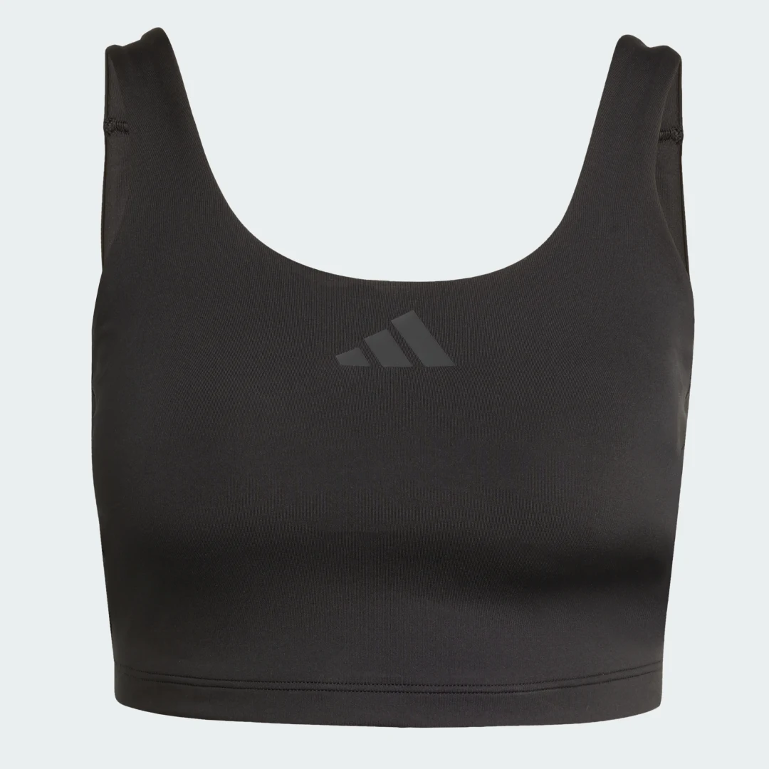 Detalle de Adidas Power, sujetador deportivo para impacto ligero negro