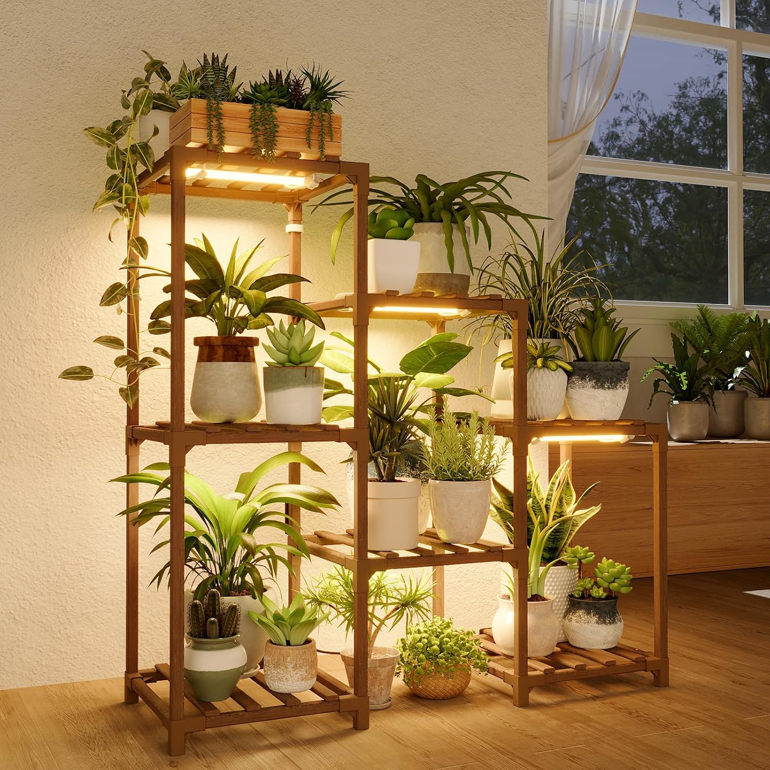 Thumbnail 6 de Bamworld Soportes para plantas 7 macetas