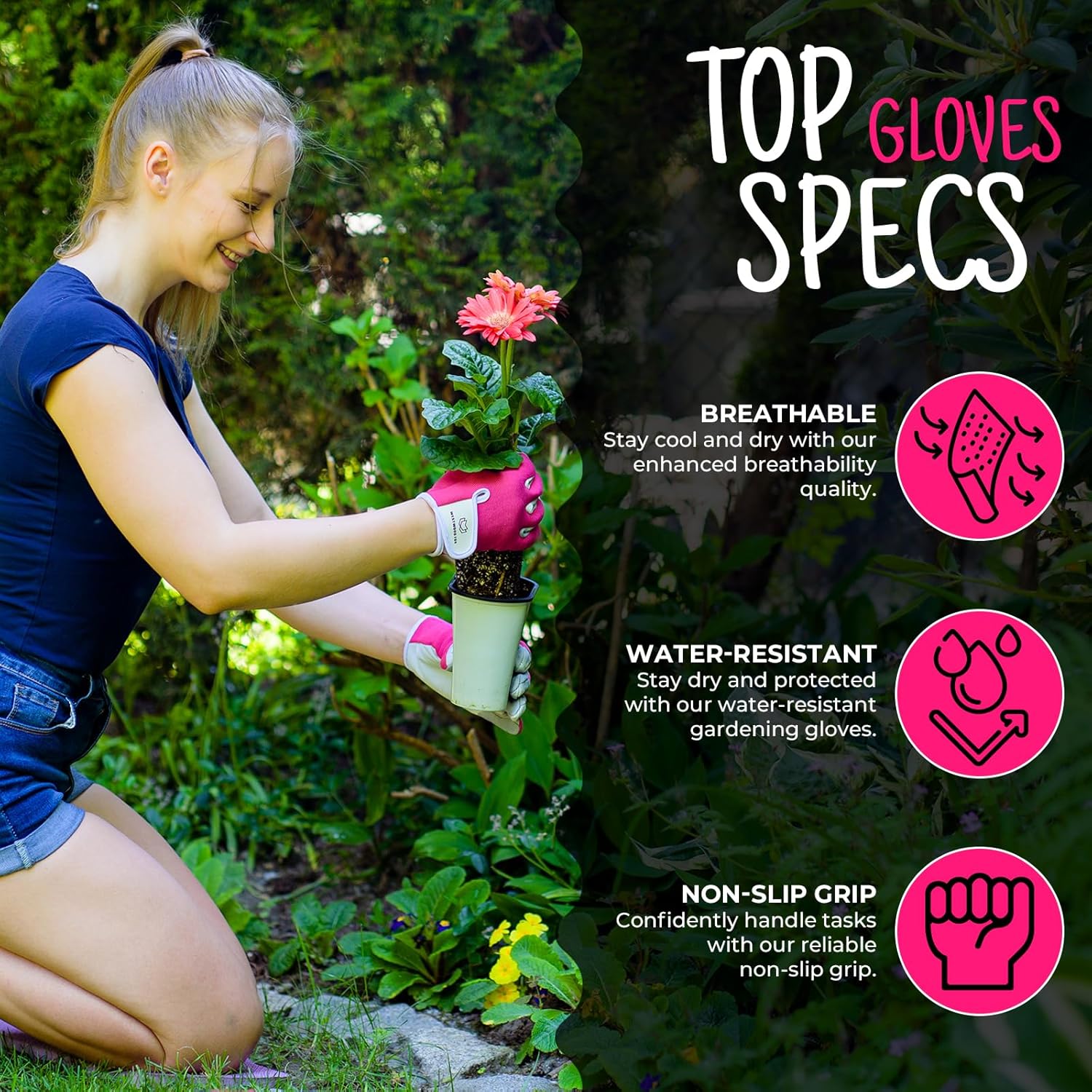 Thumbnail 1 de WESTWOOD FOX Thorn‑proof Leather Gardening Gloves M