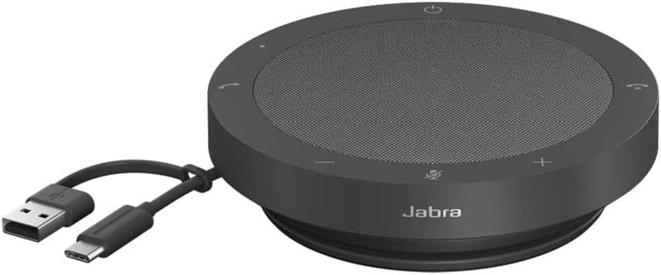 Detalle de Jabra Speak2 40(2740-209)会議用スピーカーフォン、50mmスピーカー・4マイク搭載
