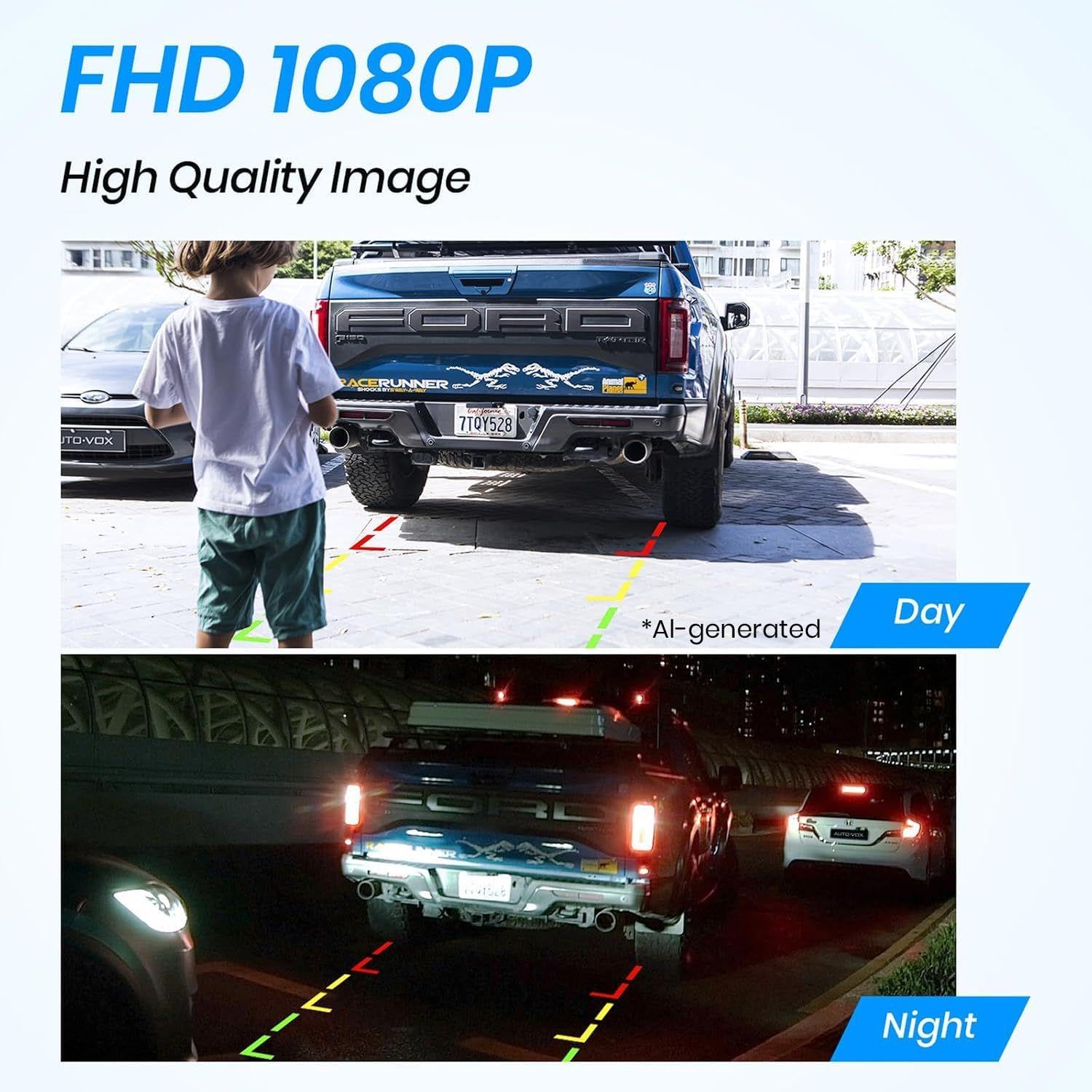 Thumbnail 4 de AUTO-VOX Solar Powered Reversing Camera Kit 3350mAh