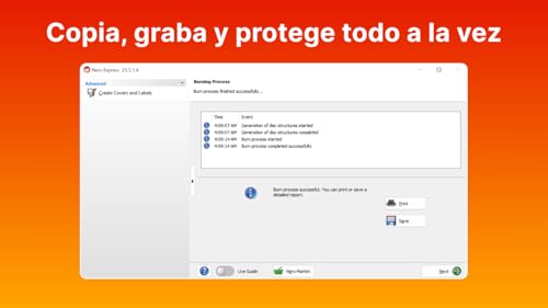 Detalle 2 de Nero Burning ROM 2026: grabación, copiado y seguridad en un único programa para Windows 11/10