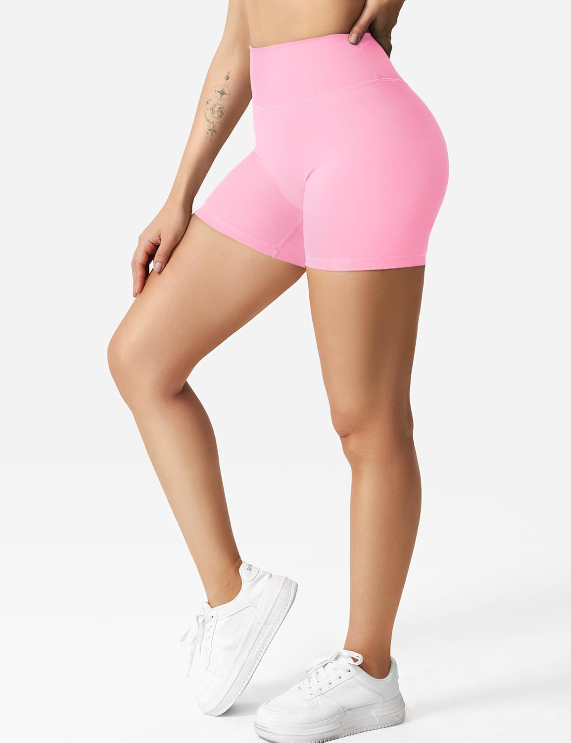 Thumbnail 3 de ZAAYO Damen Sport Shorts Hidden Scrunch Workout – 4,5 Zoll, Tummy Control, Nahtlose Booty-Biker Shorts