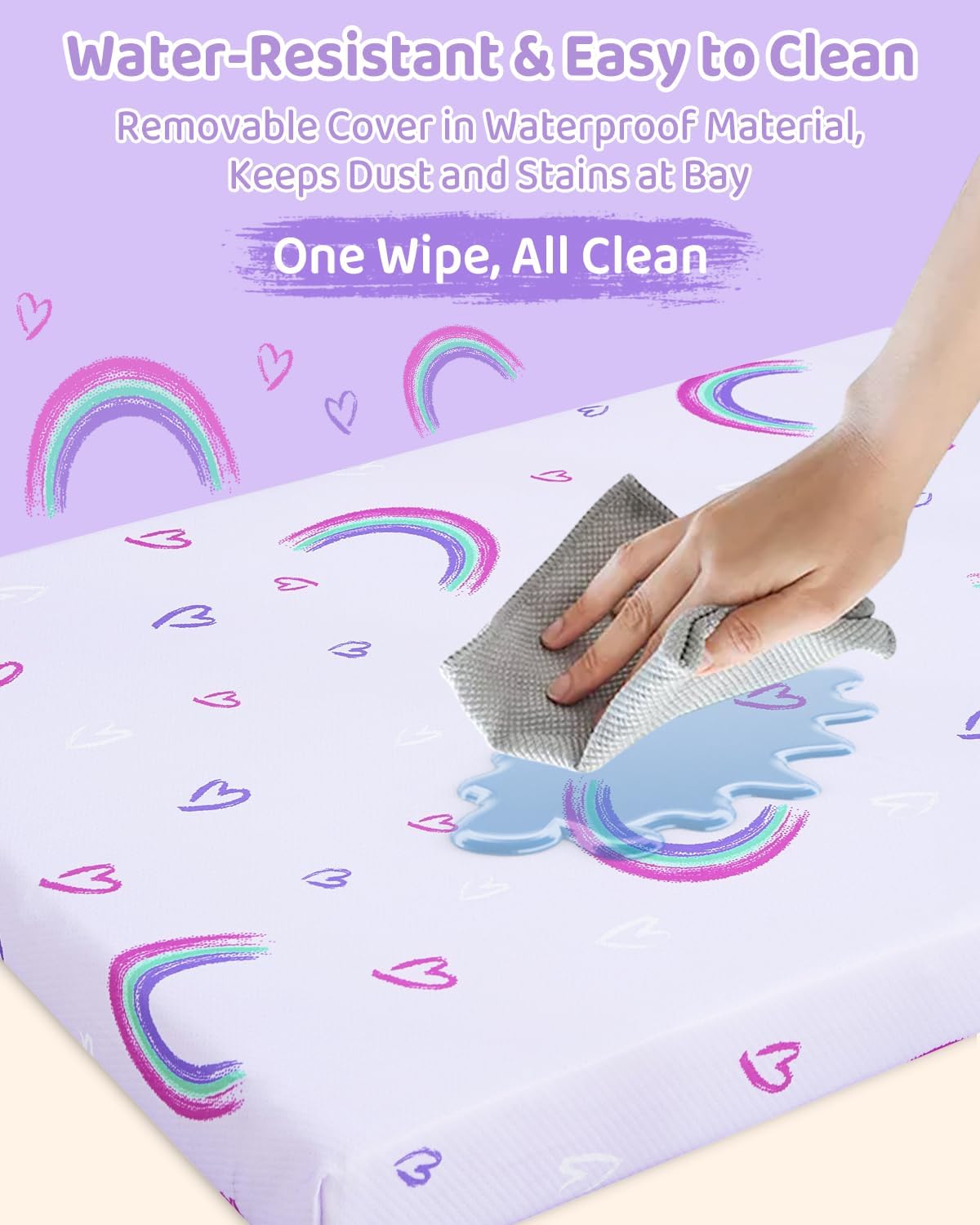 Detalle de lasoftan Mattress 38 x 26-Inch Pack and Play Mattress with Memory Foam