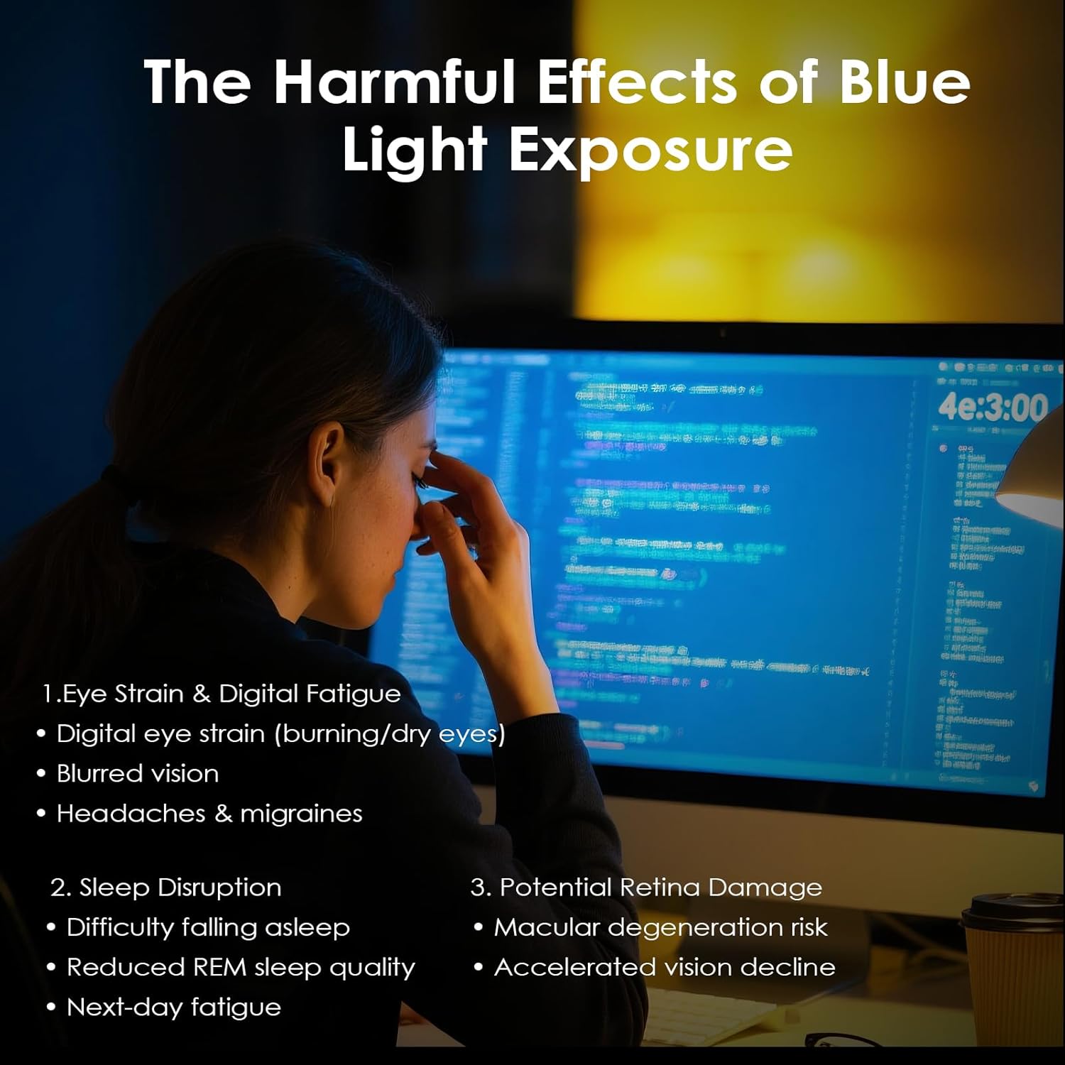 Thumbnail 3 de Blue Light Blocking Screen Protector Panel (32-33 inch) for Computer Monitors and TVs