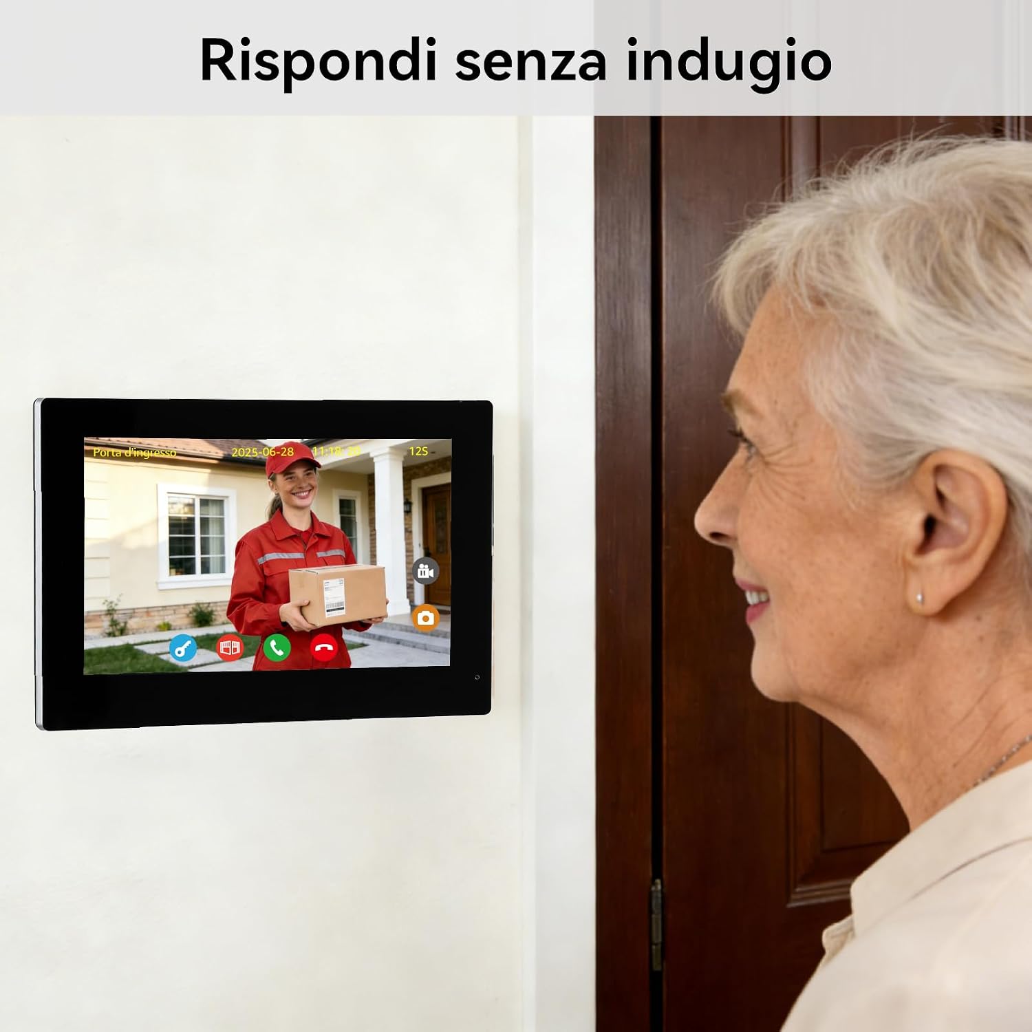 Detalle 2 de Honmidatek Videocitofono 7 Pollici 1080p