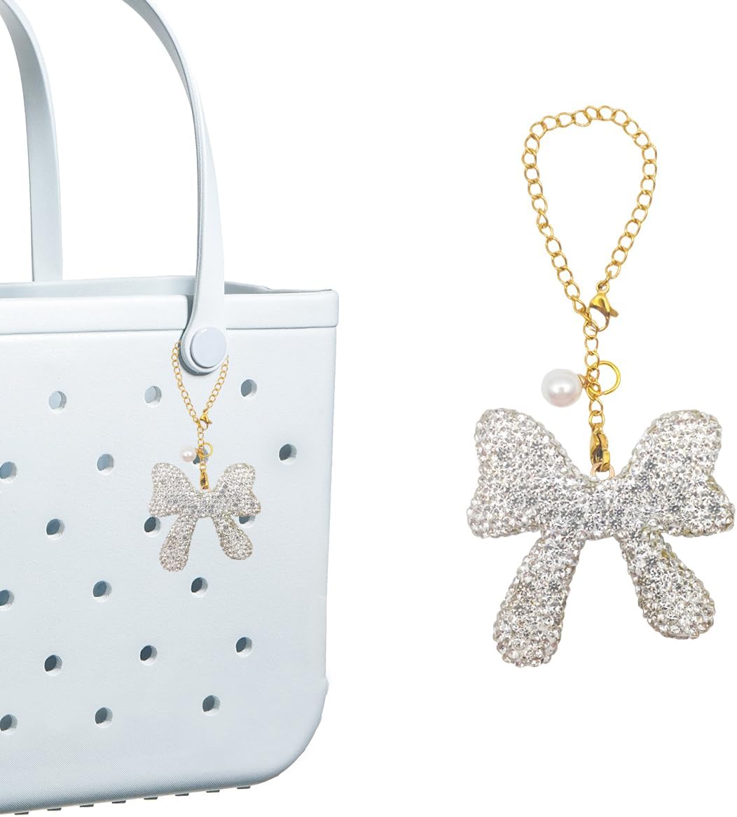 Detalle 2 de Rhinestone Bow Bag Charm