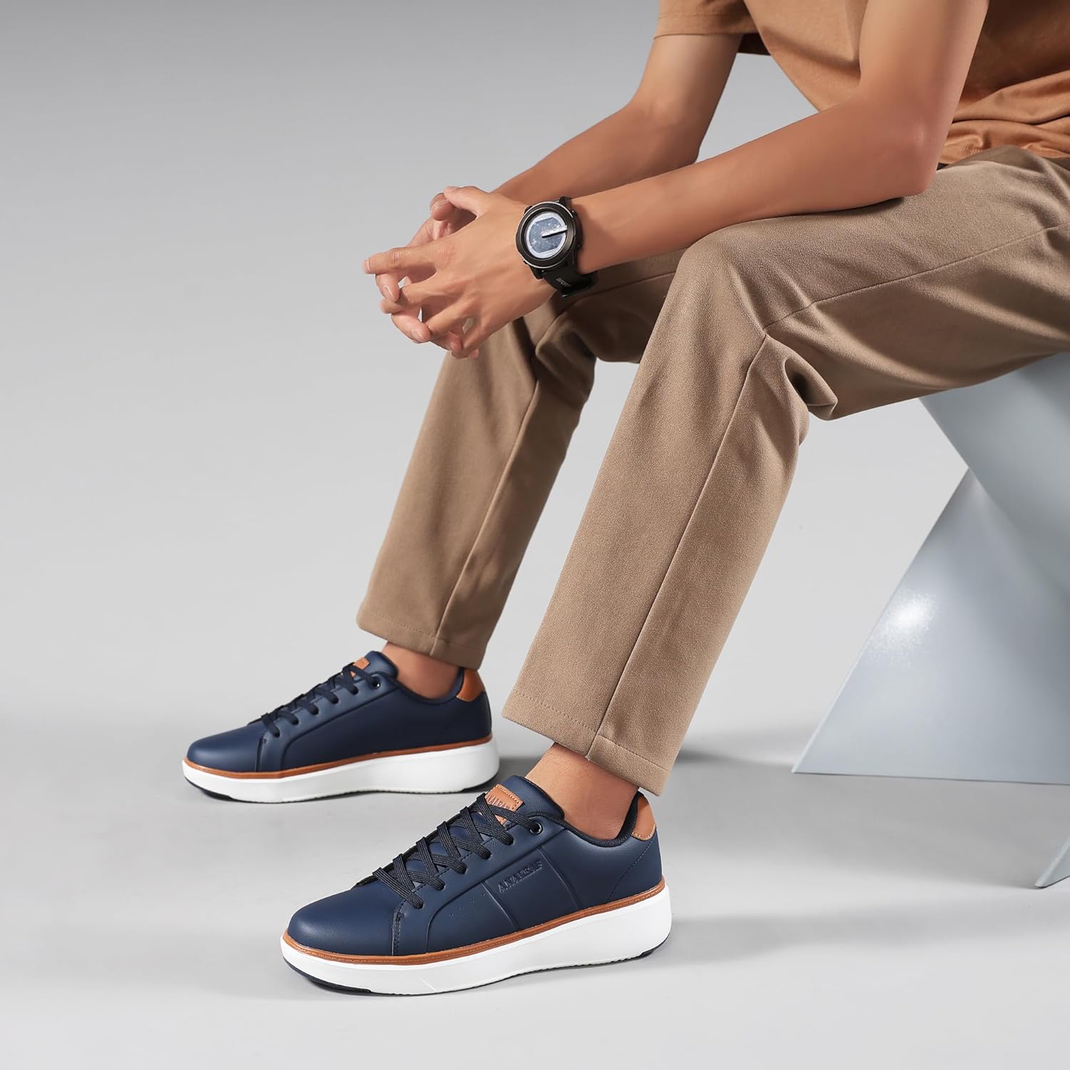 Thumbnail 1 de ANALEAF Mens Fashion Trainers Casual Sneakers (Lightweight Business Shoes)