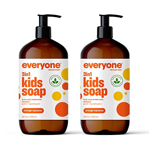 Detalle de Everyone 3-in-1 Kids Soap, Body Wash, Bubble Bath, Shampoo, 32 oz, Orange Squeeze –