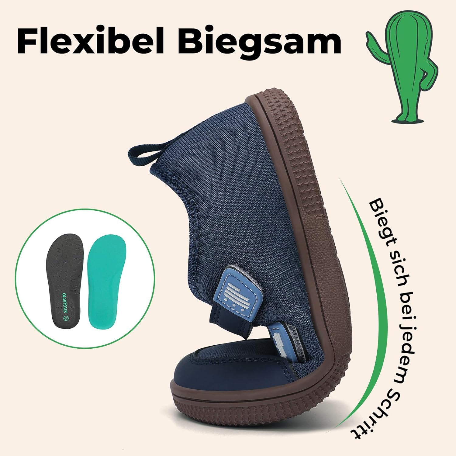 Thumbnail 6 de SAGUARO Barfußschuhe für Kinder – atmungsaktiv, rutschfeste Sohle, breite Zehenbox (Gr. 25–35)
