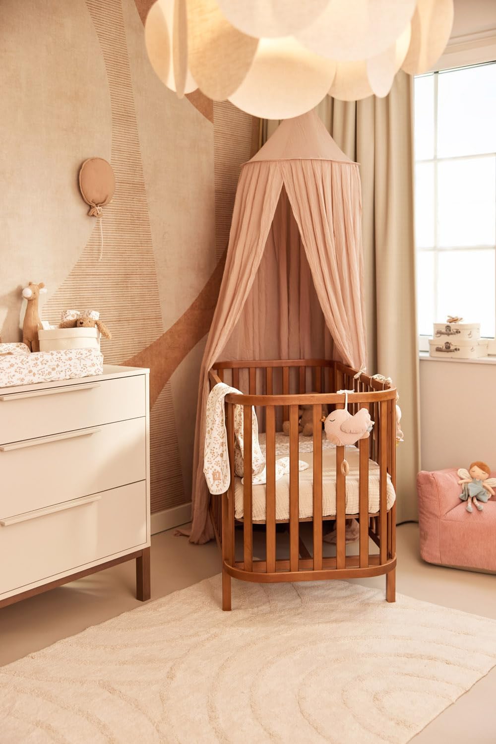 Detalle 2 de Jollein Bloomy Jersey babydeken 513-511-68076, 75 x 100 cm, katoen, 1,0 TOG