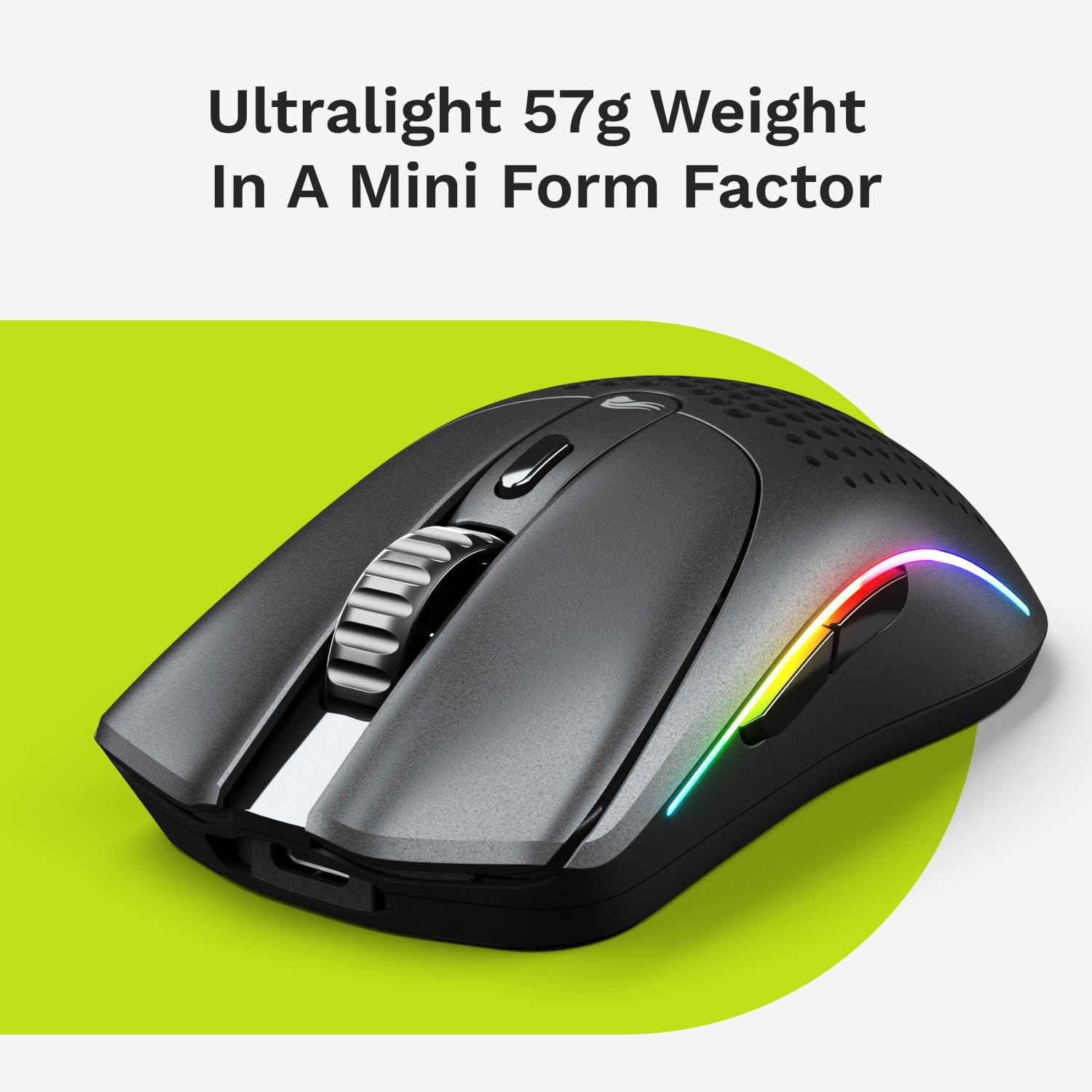 Detalle de GLORIOUS Model O 2 Mini Wireless Gaming Mouse, 57 g, 26K DPI Sensor