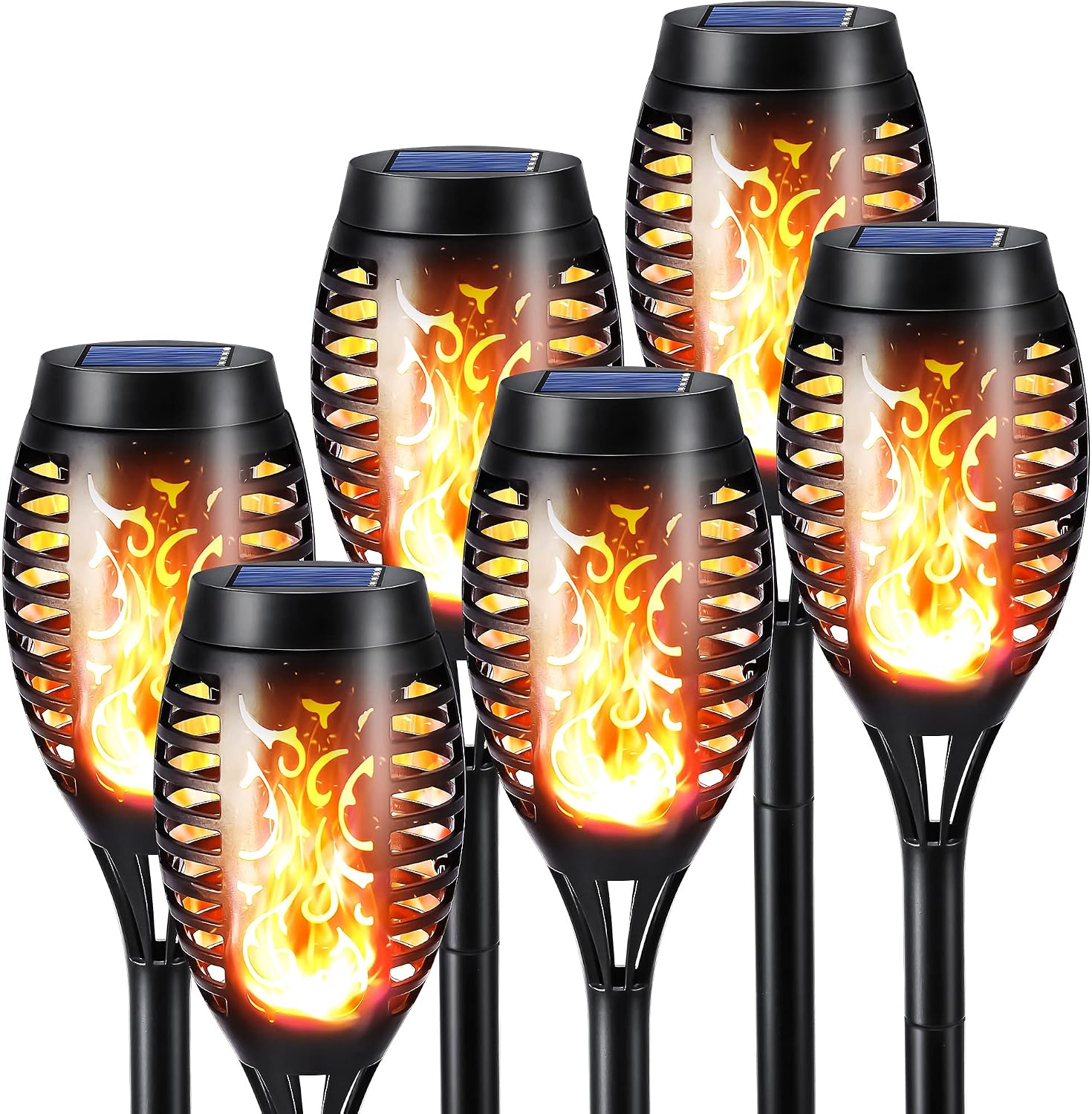 Detalle de Toodour Solar Outdoor Lights, 6-Pack