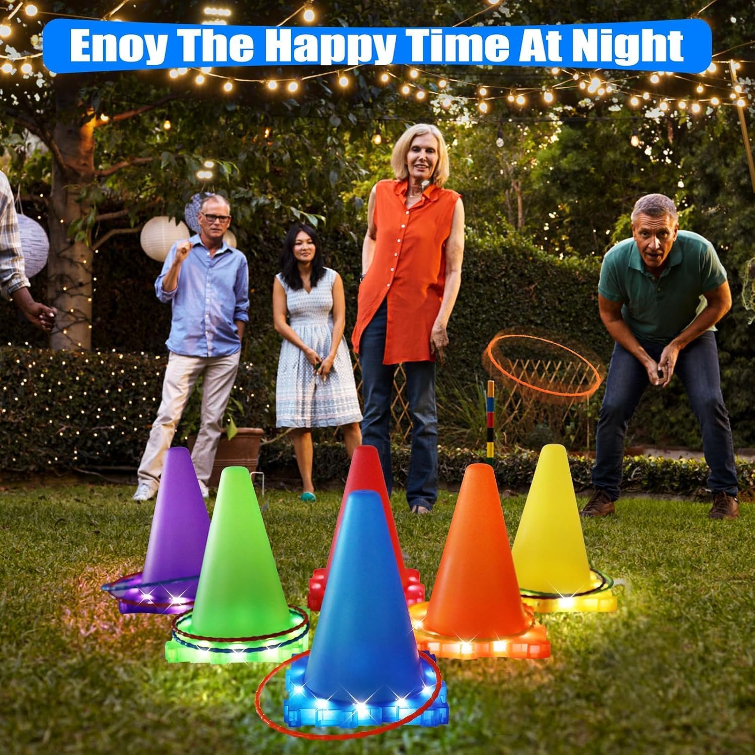 Thumbnail 4 de VATOS Light Up Wurfspiele 3 in 1 Outdoor Set
