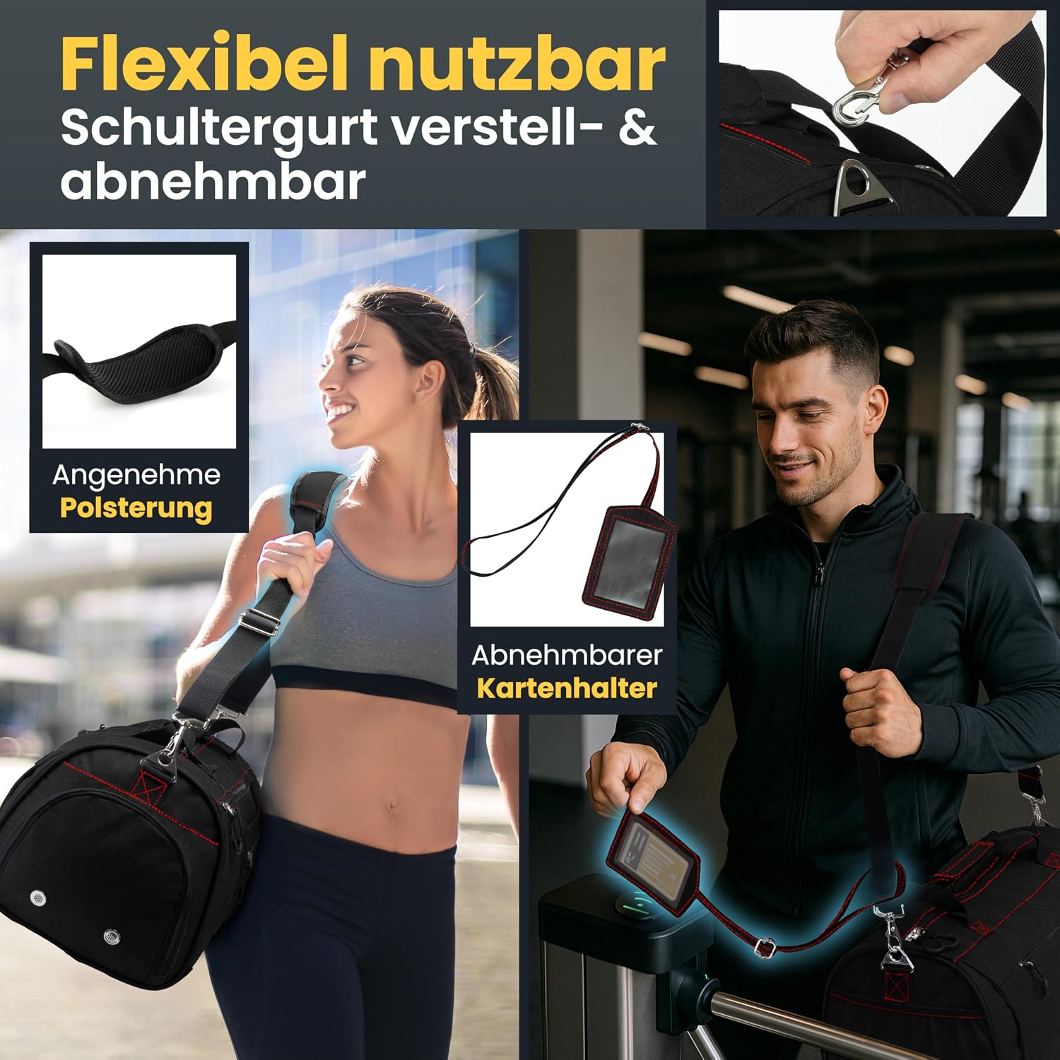 Detalle 2 de Heldenwerk Sporttasche groß 2-in-1