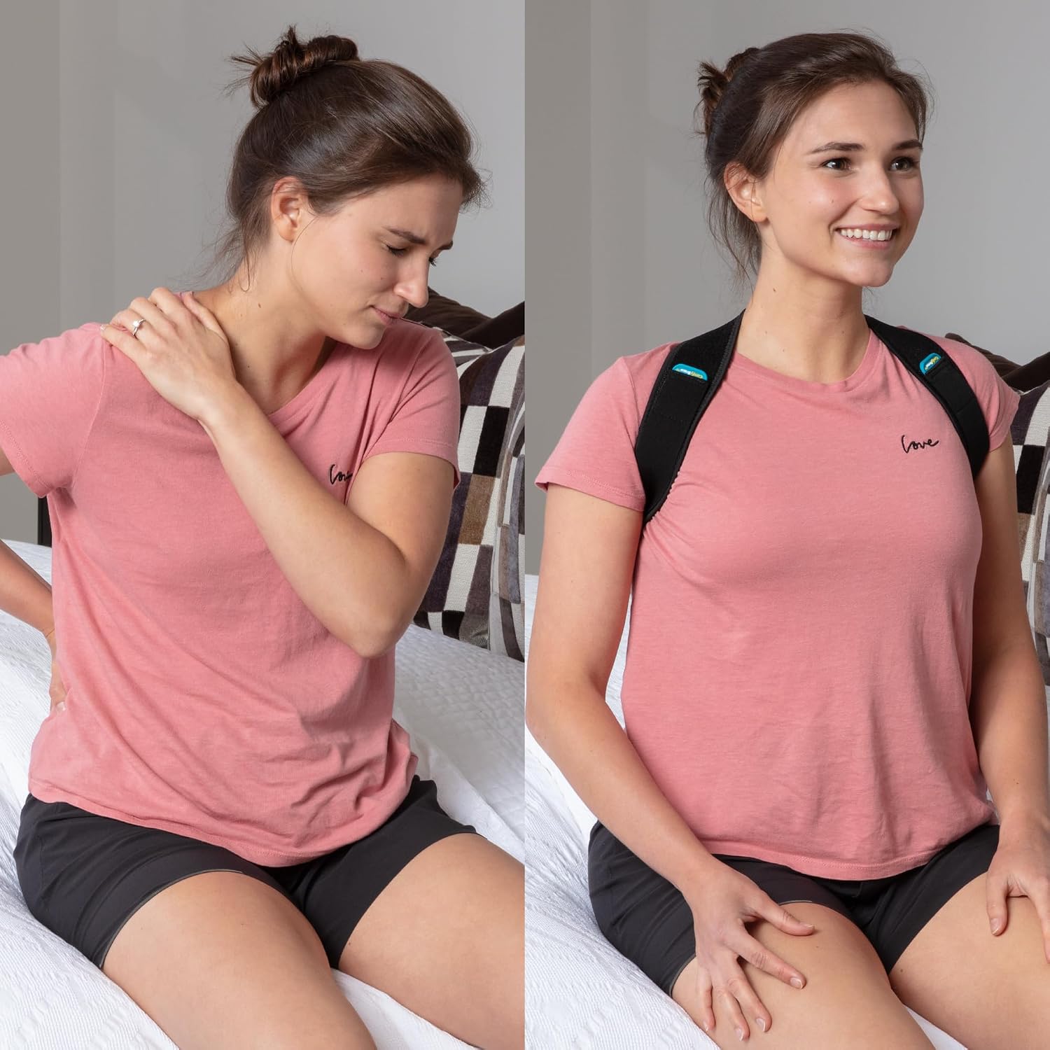 Detalle de ComfyBrace Posture Corrector: Fully Adjustable Back Brace for Day-to-Day Pain Relief