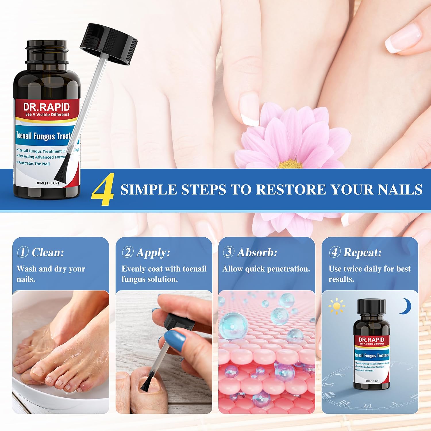 Detalle 2 de Toenail Fungus Treatment with 25% Undecylenic Acid