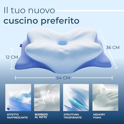 Thumbnail 1 de Derila Ergo Cuscino Cervicale a Farfalla per Dormire Rinfrescante