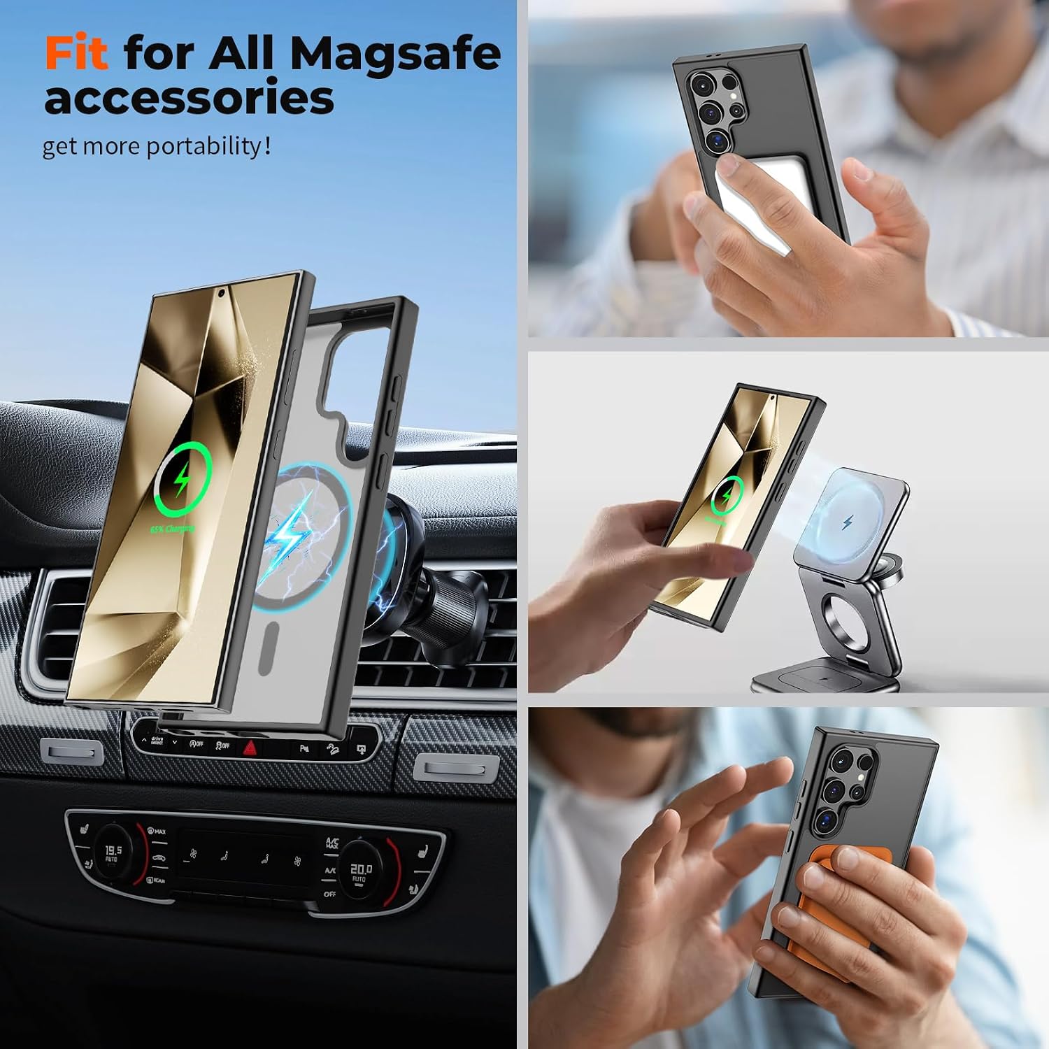 Detalle de SUPFINE Samsung Galaxy S24 Ultra Magnetic Slim Case