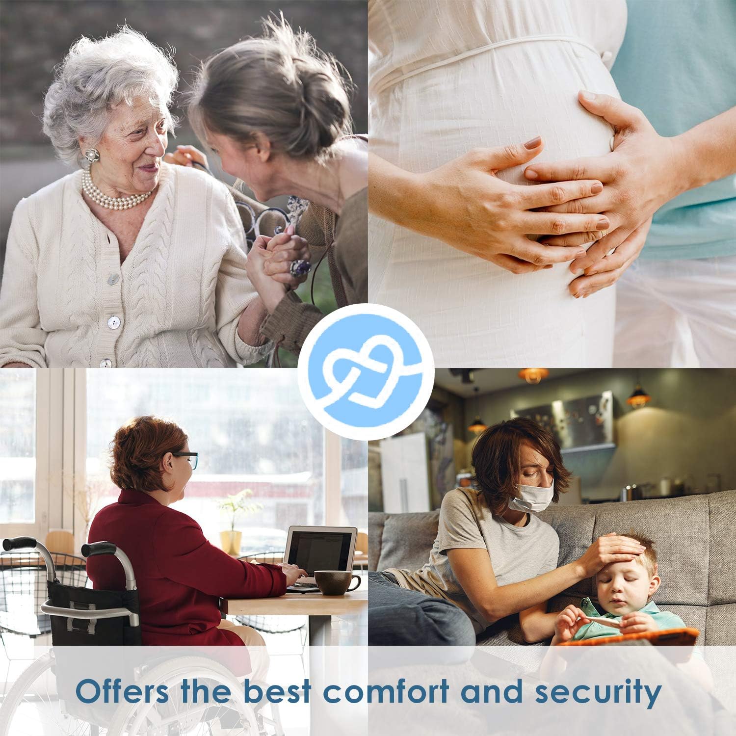 Thumbnail 6 de Sonnewelt sgabello da doccia girevole a 360° con schienale, bracciolo e altezza regolabile 40–48 cm