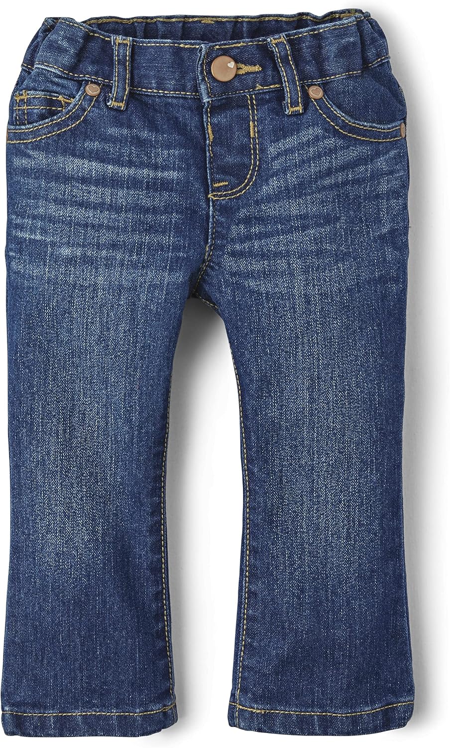 Detalle de The Children's Place 3019856 Baby & Toddler Girls' Bootcut Jeans, Stretch Cotton Blend
