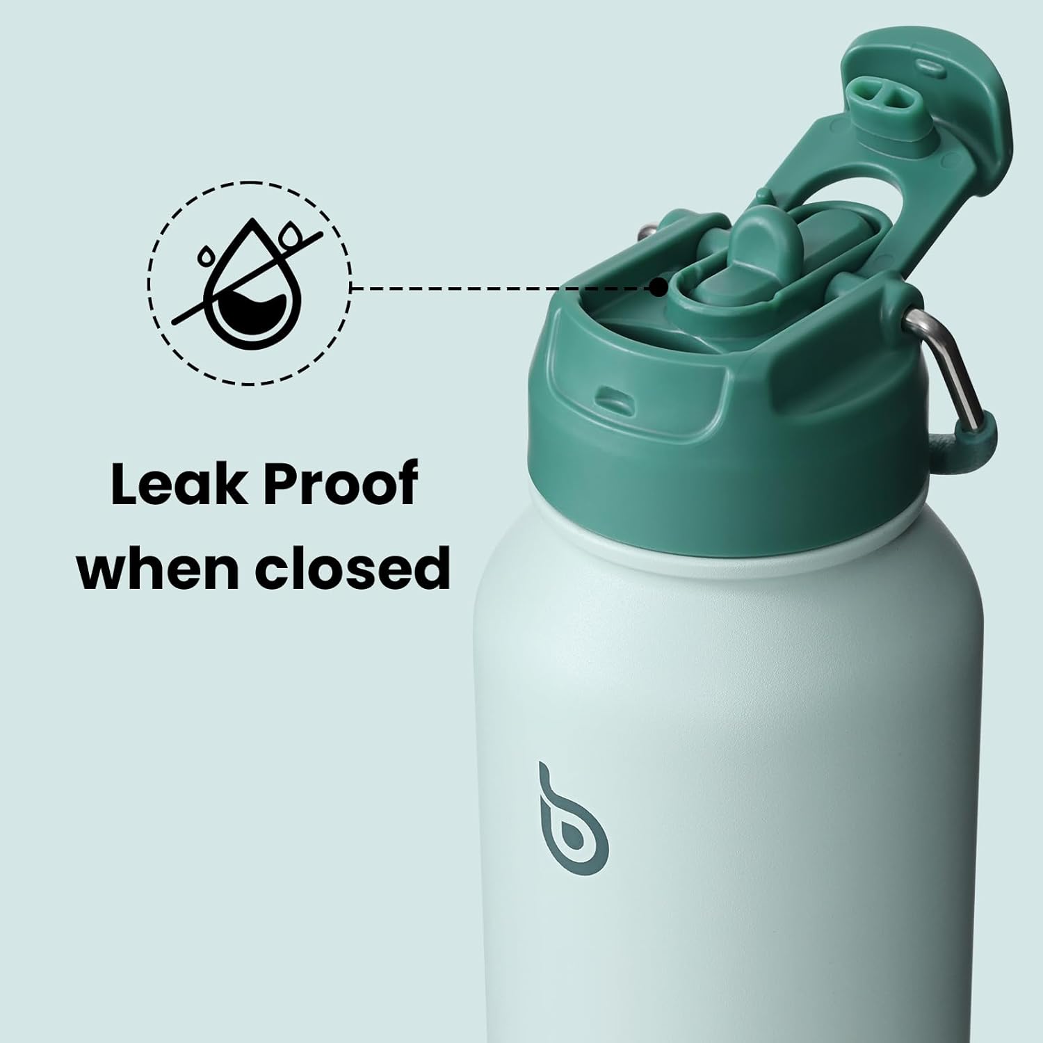 Detalle 2 de BOTTLE BOTTLE Borraccia termica 850 ml con cannuccia e supporto pillole 🚰