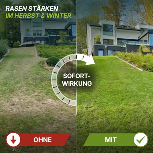 Detalle 2 de TerraUno Premium Herbstdünger Rasen – 20 kg für 1000 m², sofortige Grünwirkung, 60 Tage Langzeitwirkung