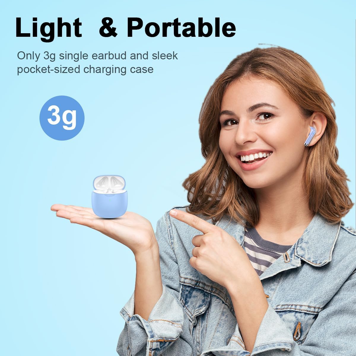 Detalle de Wireless Earbuds with Bluetooth 5.4