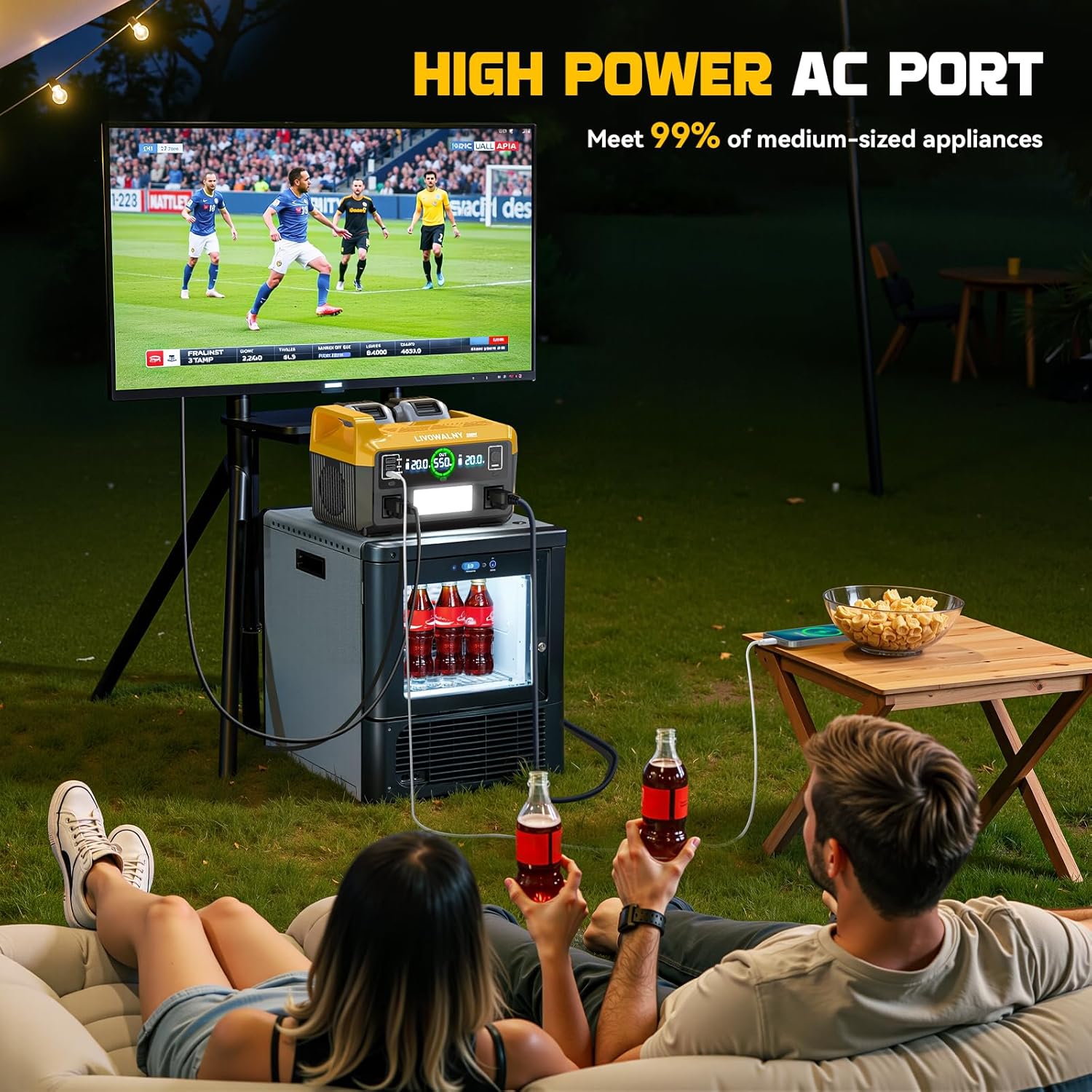 Thumbnail 4 de LIVOWALNY DC 20V 550W Portable Power Station