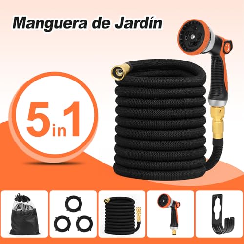 Thumbnail 6 de Manguera de Jardín Extensible 7.5M (3x2.5M) Cunbayi con Pistola 10 Funciones – Flexible, Ligera y Durable