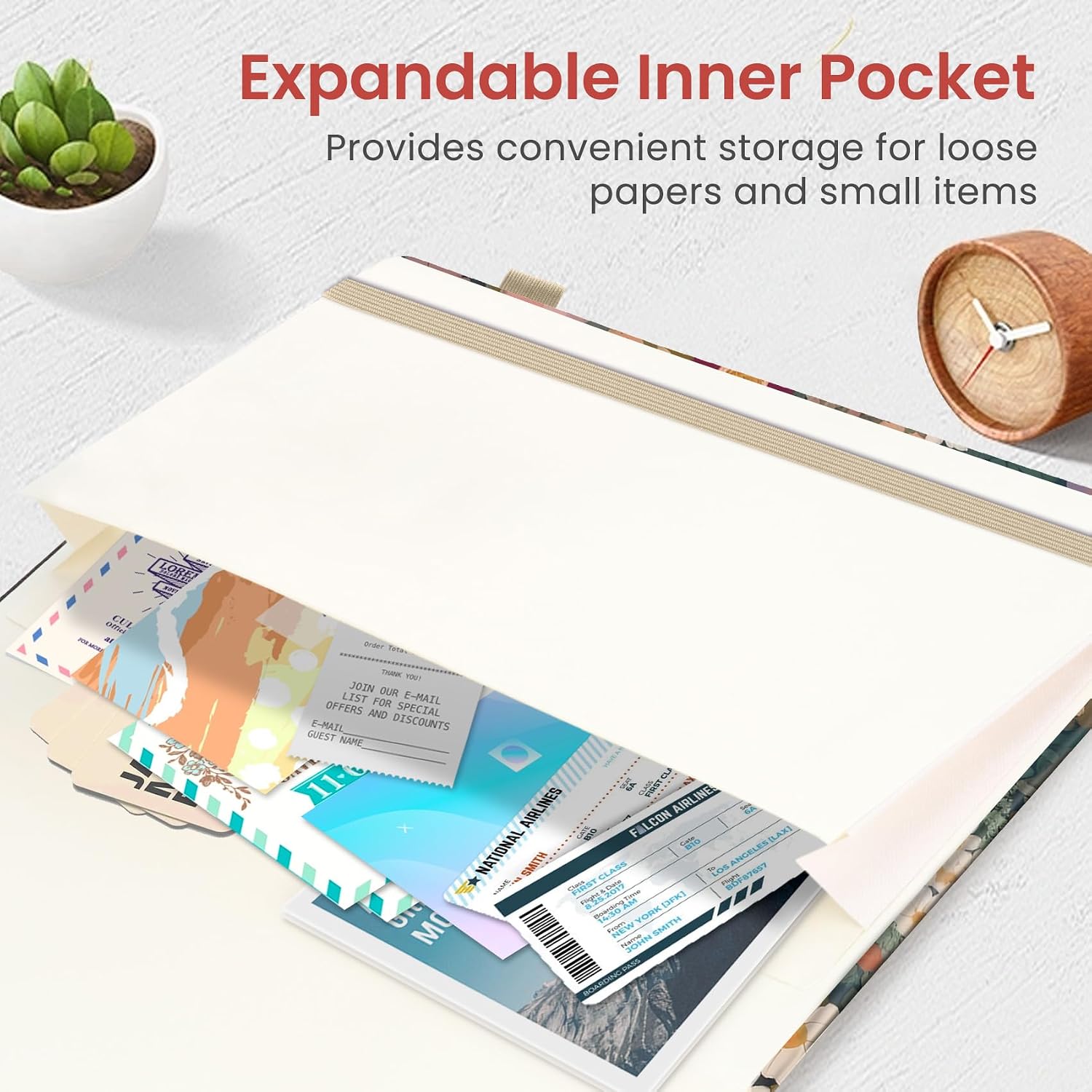 Thumbnail 4 de Taja Pretty Lined A5 Journal, Floral Faux-Leather Hardcover, 160 Pages