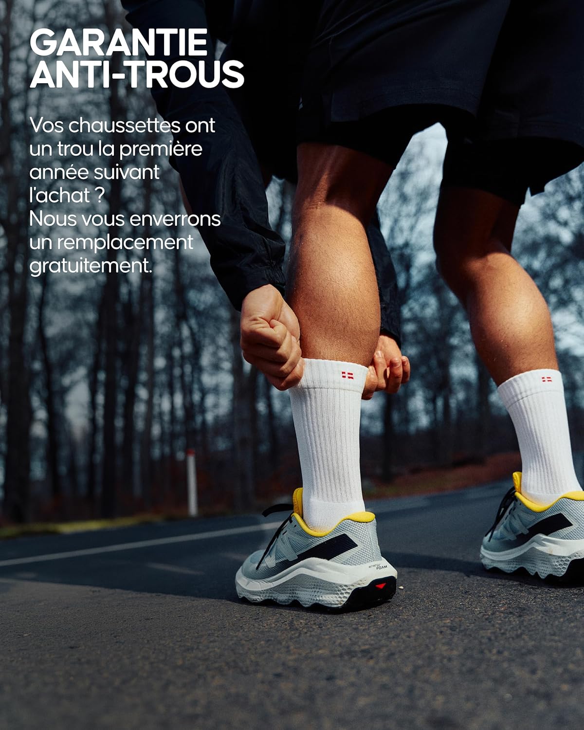 Thumbnail 3 de DANISH ENDURANCE Chaussettes running hautes 3 ou 5 paires