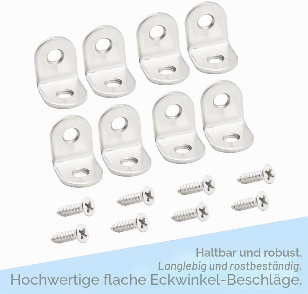 Thumbnail 3 de CEEYSEE Edelstahl Winkel 20x20mm – 20 Stück Eckwinkel mit Schrauben, 90°