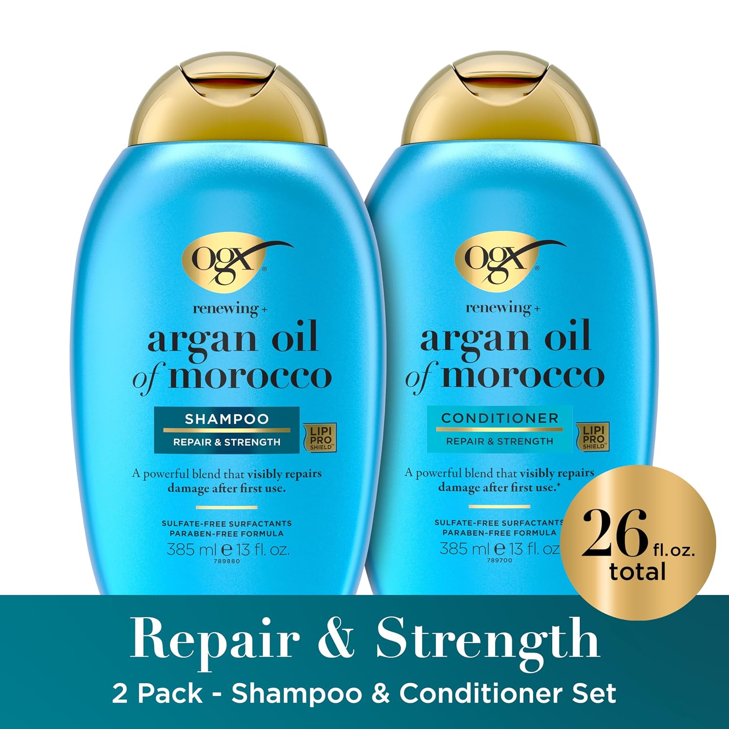 Thumbnail 1 de OGX Renewing Argan Shampoo & Conditioner, 13 fl. oz