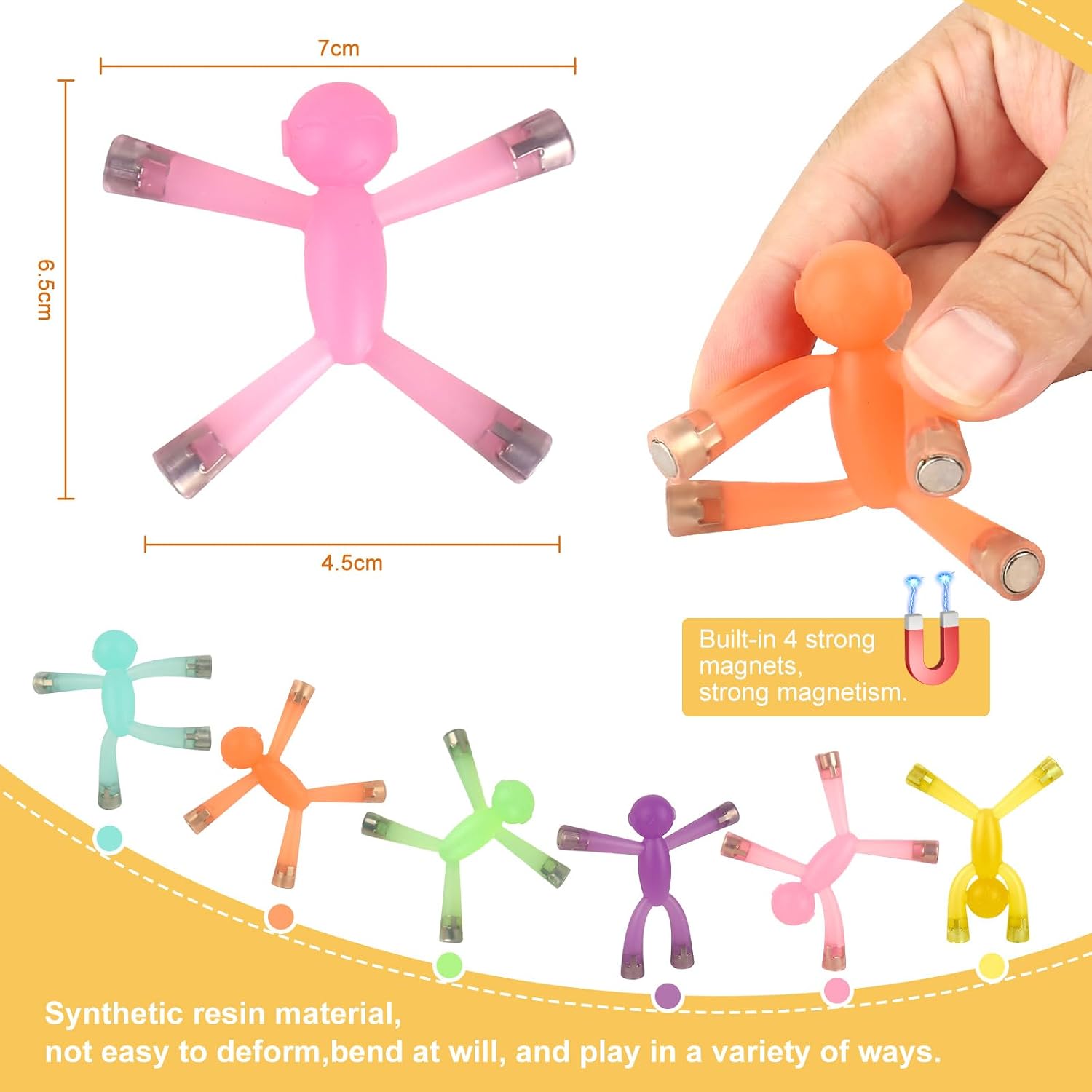 Thumbnail 5 de laleay CTR2 Magnetic People Fidget Toys, 6-Piece Set for Travel and Desk Play