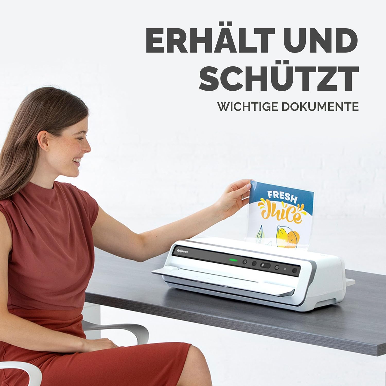 Thumbnail 4 de Fellowes A4 matte Laminierfolien (2×80 Mikron) für Heißlaminiergeräte – entspiegelt, 100 Stück
