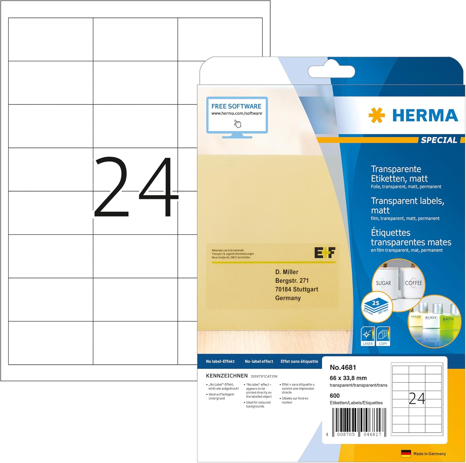 Thumbnail 5 de Herma 4389 – Étiquettes pour surgelés 66 x 33,8 mm sur format A4 (blanc)