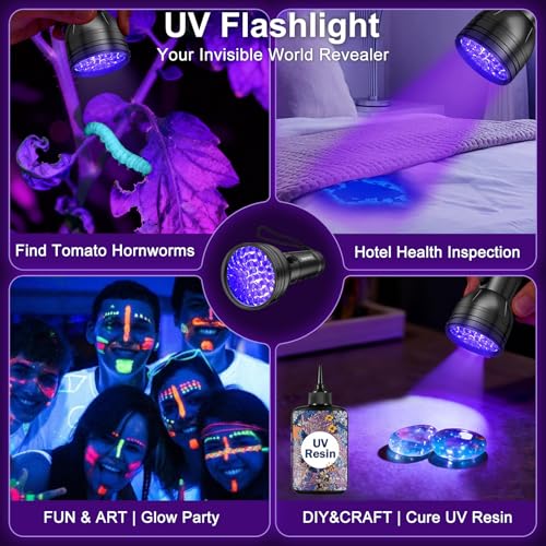 Thumbnail 4 de Vansky UV Flashlight Black Light: 51 LED Detector for Stains, Urine, Resin, and More