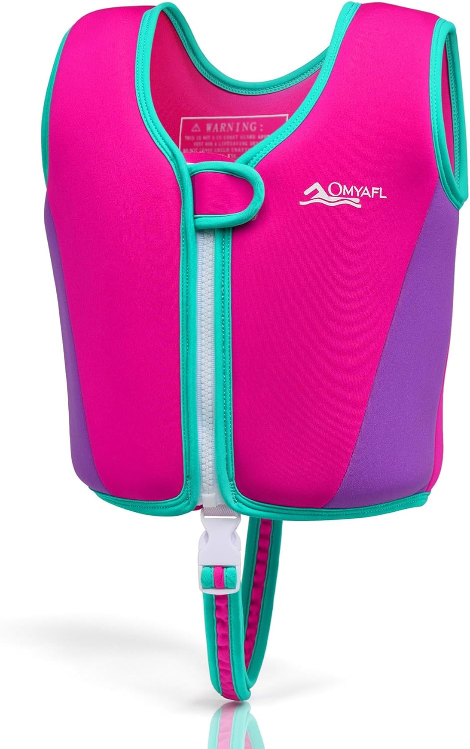 Detalle de OMYAFL Toddler Swim Vest: Buoyancy-Boosting Floatation Jacket for Safe, Fun Pool Time