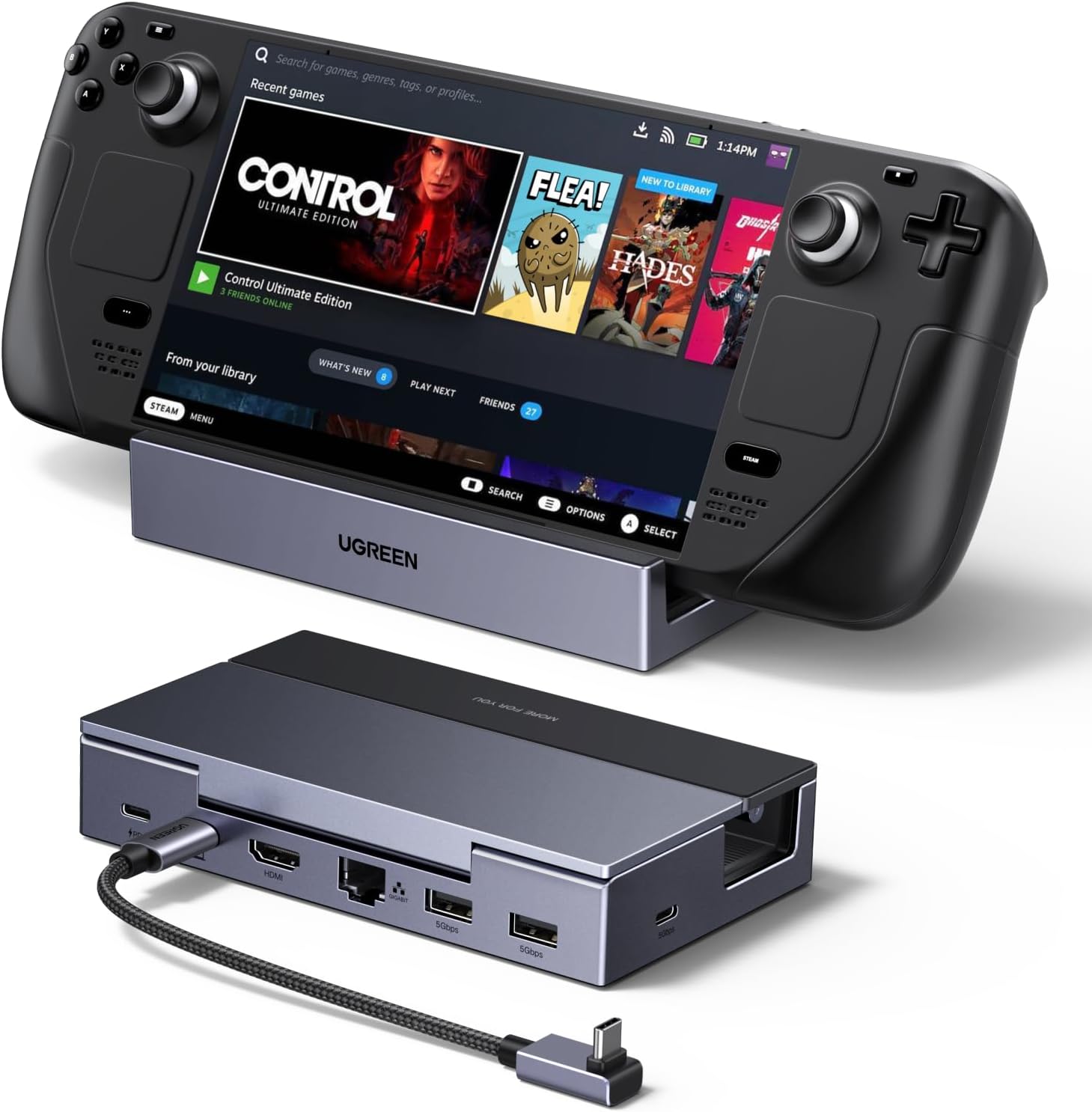 UGREEN 6 en 1 Docking Station para Steam Deck